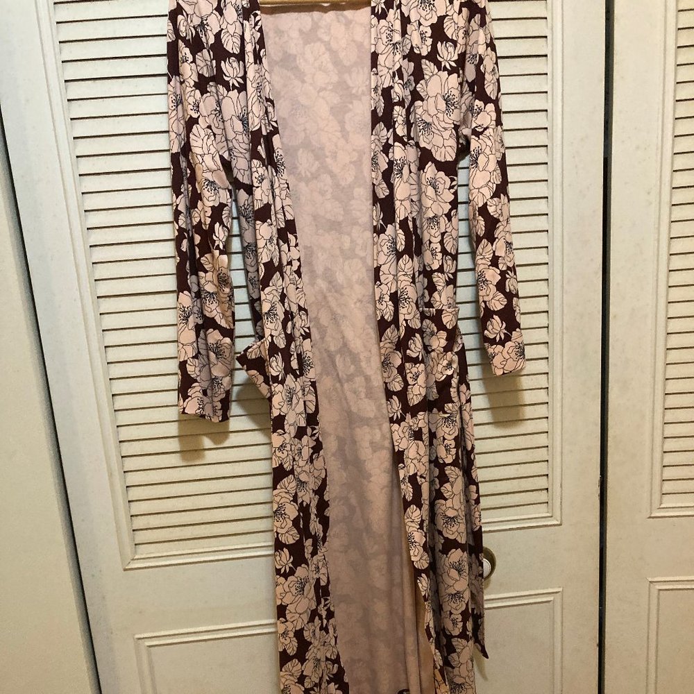 Lands End Supima Cotton Bathrobe, Ladies M, EUC